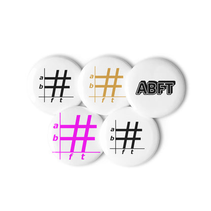 ABFT Set of pin buttons
