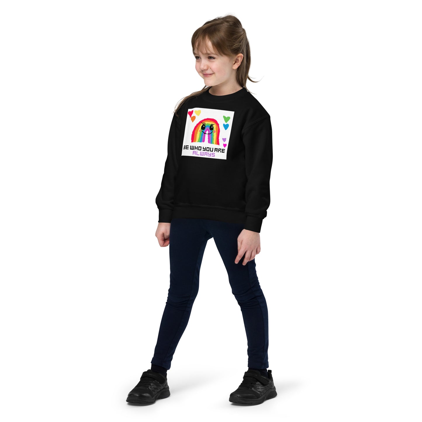 Pixel Drops Youth crewneck sweatshirt